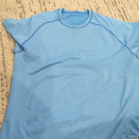 Lululemon Metal Vent Tech Short Sleeve Heathered Lakeside Blue - Picture 5 of 9